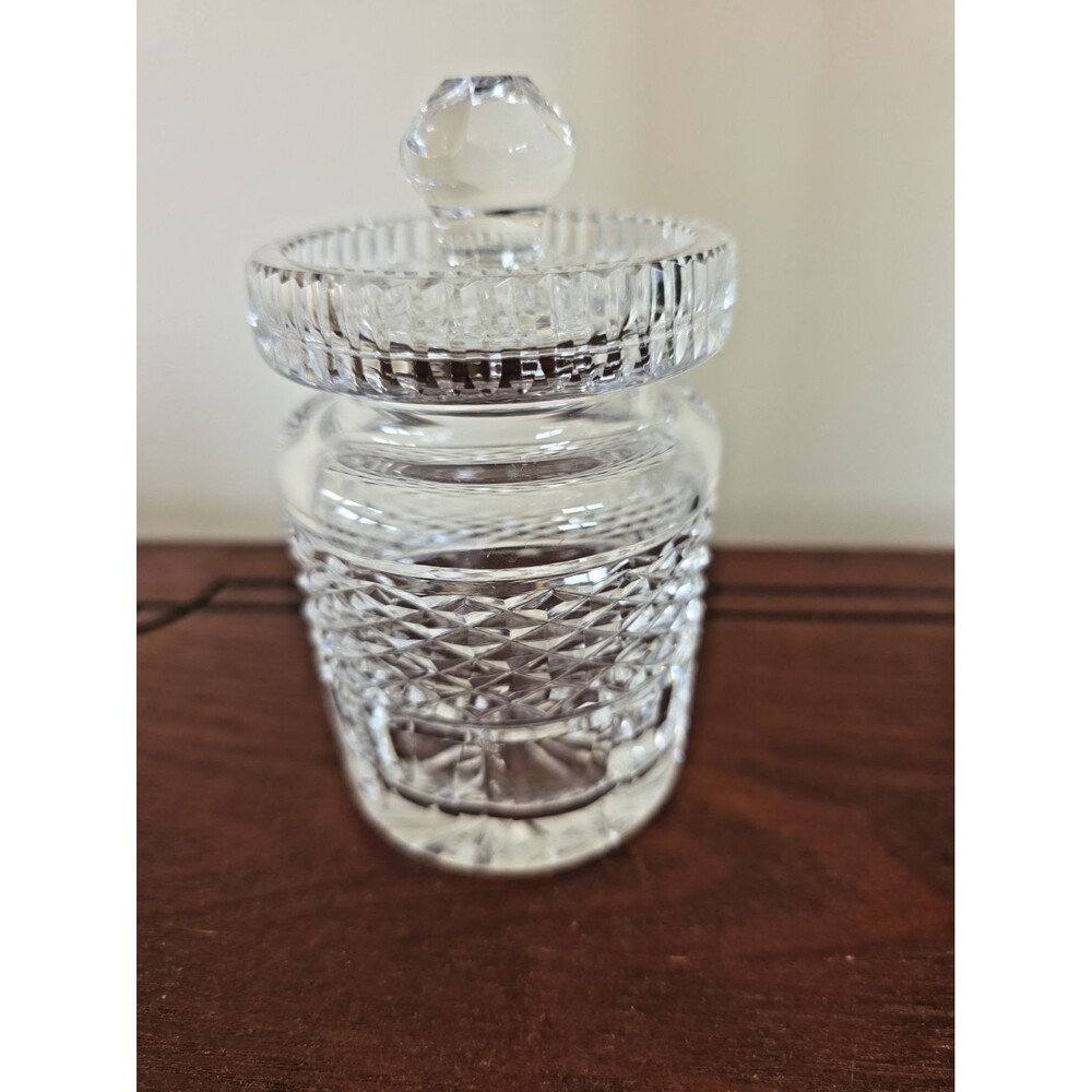 Waterford Crystal 5 X 3.5 Honey & Jam Jar w lid